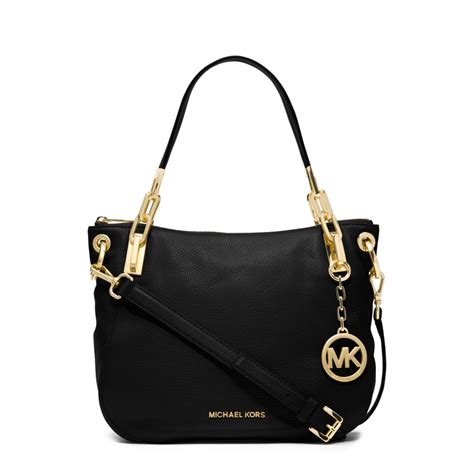 michael kors md shoulder satchel|Michael Kors black shoulder handbags.